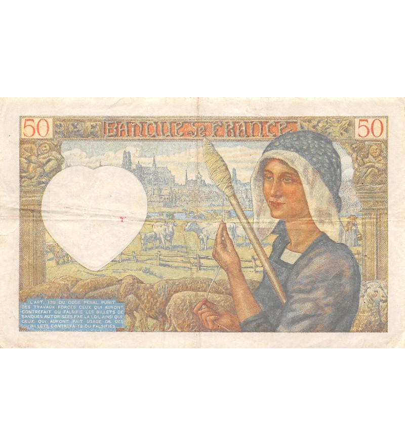 FRANCE, JACQUES COEUR - 50 FRANCS 1940 à 1942 - SÉRIES VARIÉES - TB+