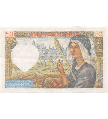FRANCE, JACQUES COEUR - 50 FRANCS 15/05/1942 - SÉRIE P.167