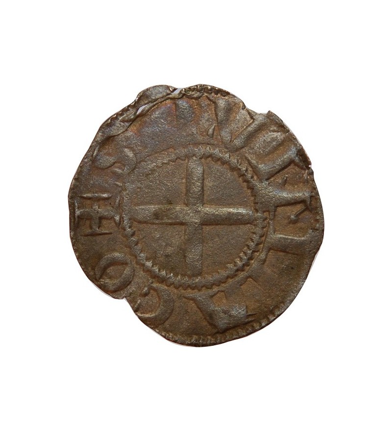 BOURBONNAIS, Prieuré de Souvigny - DENIER argent - XIIe siècle