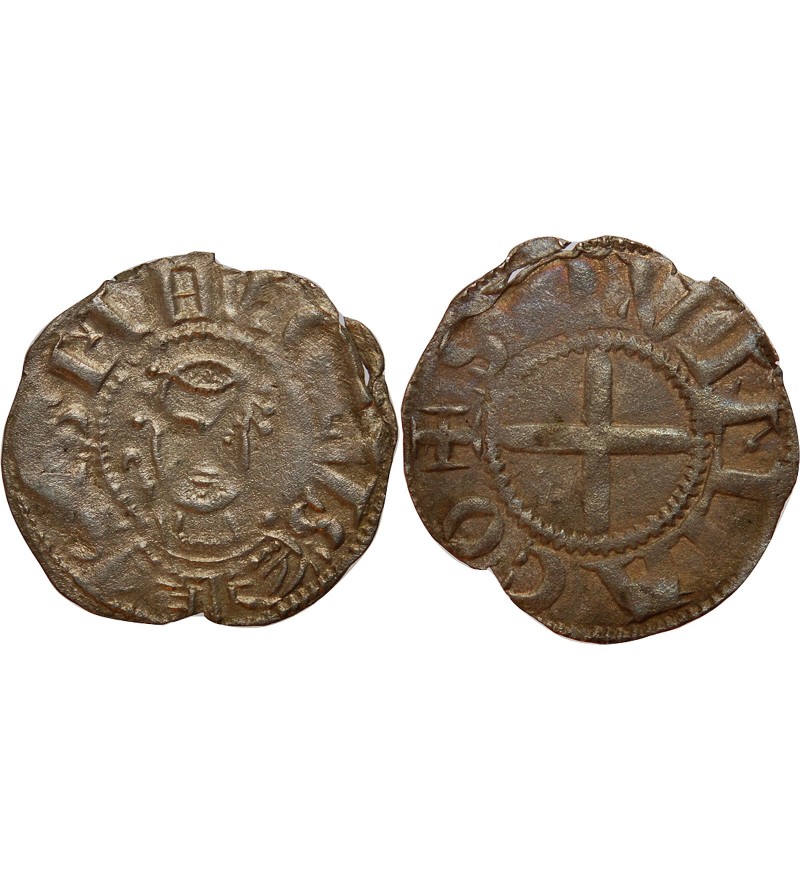 BOURBONNAIS, Prieuré de Souvigny - DENIER argent - XIIe siècle