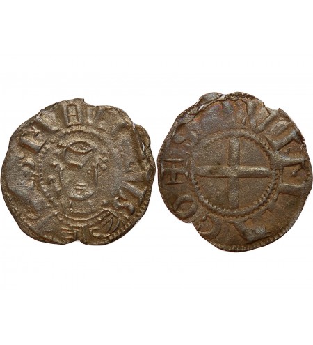 BOURBONNAIS, Prieuré de Souvigny - DENIER argent - XIIe siècle