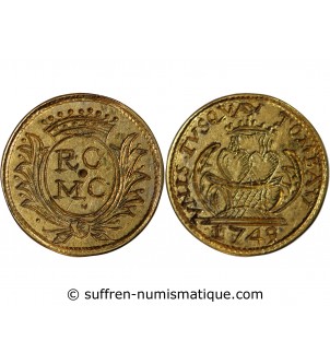 TREIZAIN DE MARIAGE GRAVÉ 1749 - DEUX COEURS SUR UN AUTEL