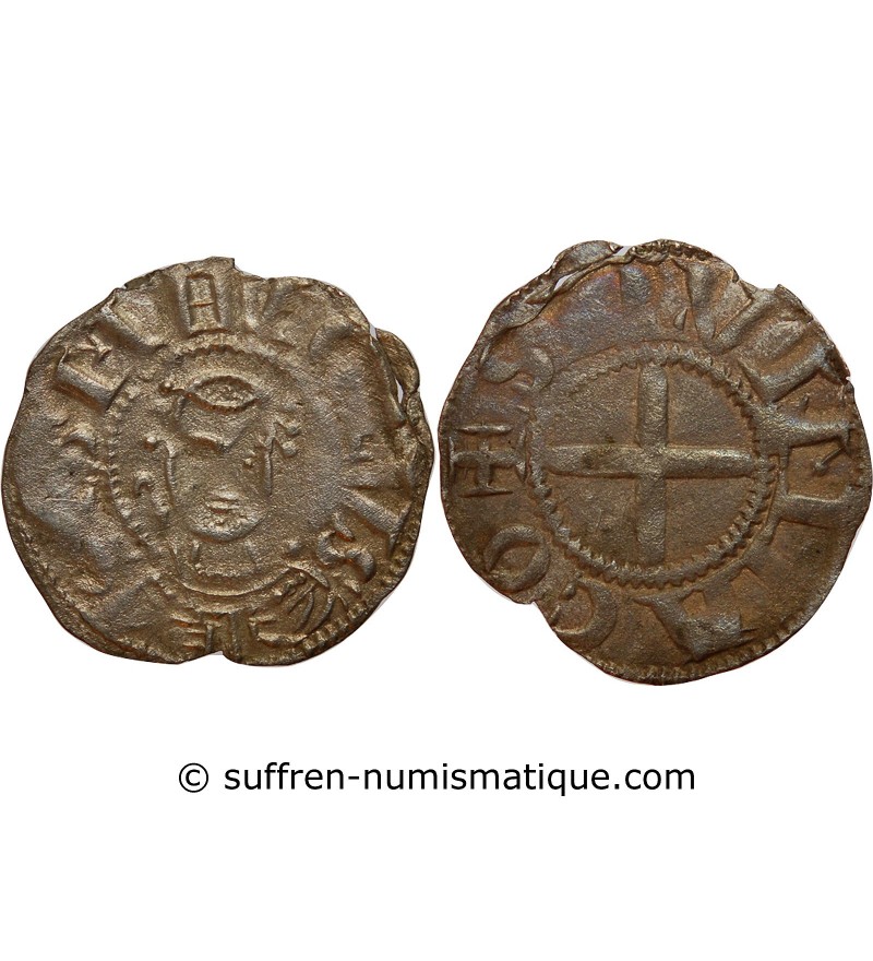 BOURBONNAIS, Prieuré de Souvigny - DENIER argent - XIIe siècle