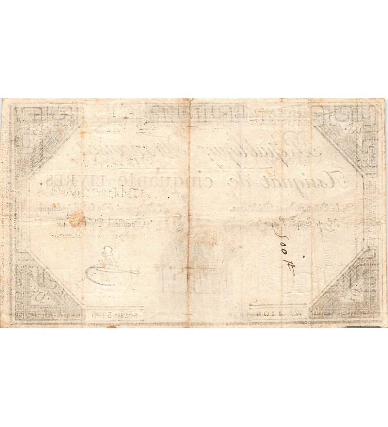 RÉVOLUTION FRANCAISE, ASSIGNAT - 50 LIVRES - LOI DU 14/12/1792