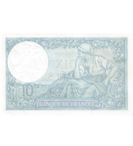 FRANCE - 10 FRANCS MINERVE 04/12/1941 - SÉRIE Z.85218