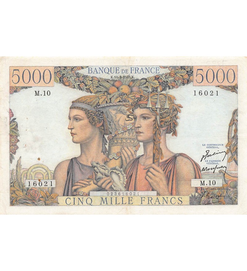 FRANCE - 10 FRANCS MINERVE 04/12/1941 - SÉRIE Z.85218