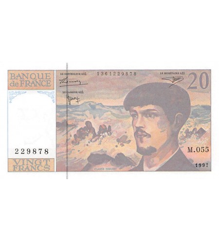 FRANCE - 20 FRANCS DEBUSSY 1997 - SÉRIE M.055