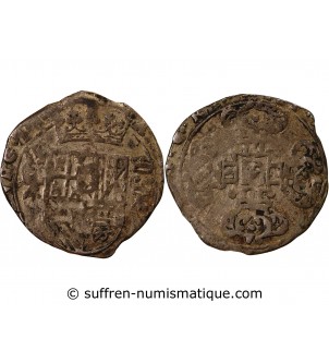 COMTÉ DE BOURGOGNE, PHILIPPE IV – 3 PATARDS ARGENT 162?