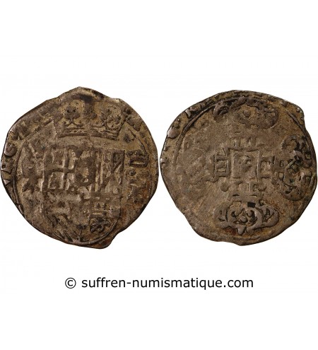 COMTÉ DE BOURGOGNE, PHILIPPE IV – 3 PATARDS ARGENT 162?