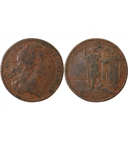 EXTRAORDINAIRE DES GUERRES, LOUIS XV - JETON CUIVRE 1749