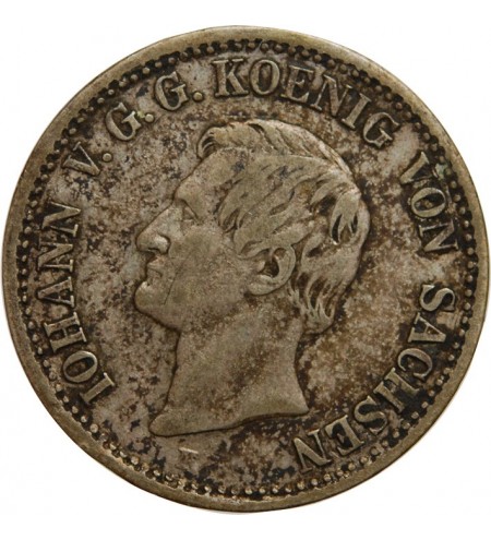 Allemagne Allemagne Sachsen - 1/3 Thaler Iohann V 1858 F