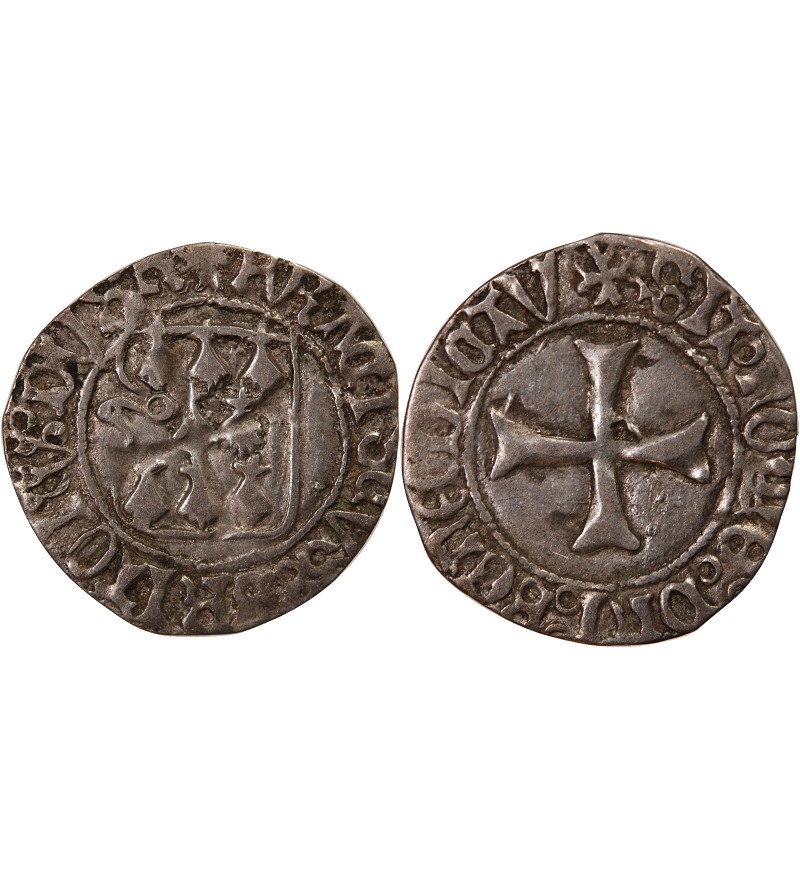 DUCHÉ DE BRETAGNE, FRANÇOIS II - BLANC A LA TARGE RENNES