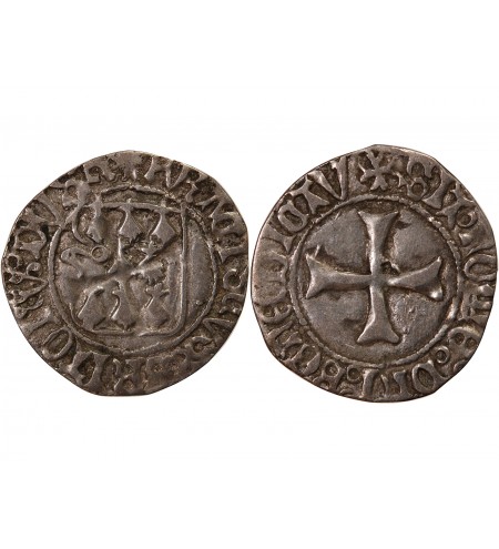 DUCHÉ DE BRETAGNE, FRANÇOIS II - BLANC A LA TARGE RENNES