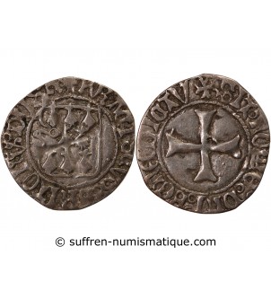 DUCHÉ DE BRETAGNE, FRANÇOIS II - BLANC A LA TARGE RENNES