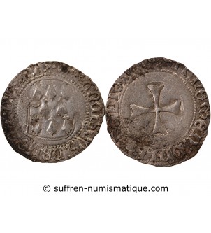 DUCHÉ DE BRETAGNE, FRANÇOIS II - BLANC A LA TARGE RENNES