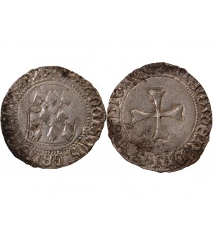 DUCHÉ DE BRETAGNE, FRANÇOIS II - BLANC A LA TARGE RENNES 2