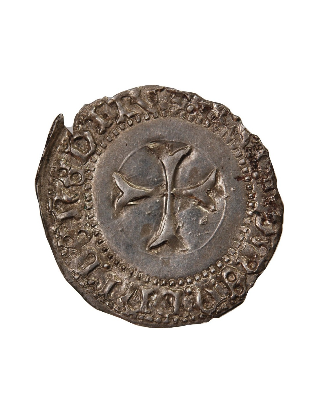 DUCHÉ DE BRETAGNE, FRANÇOIS II BLANC A LA TARGE RENNES, Billon, SUP