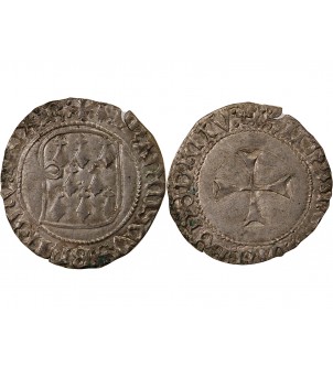 DUCHÉ DE BRETAGNE, FRANÇOIS II - BLANC A LA TARGE RENNES 2