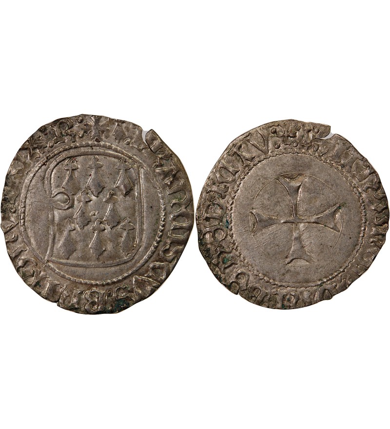 DUCHÉ DE BRETAGNE, FRANÇOIS II - BLANC A LA TARGE RENNES