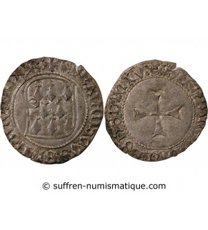 DUCHÉ DE BRETAGNE, FRANÇOIS II - BLANC A LA TARGE RENNES