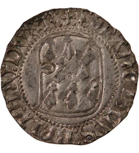 DUCHÉ DE BRETAGNE, FRANÇOIS II - BLANC A LA TARGE RENNES