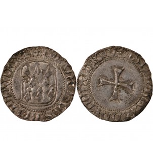 DUCHÉ DE BRETAGNE, FRANÇOIS II - BLANC A LA TARGE RENNES 2