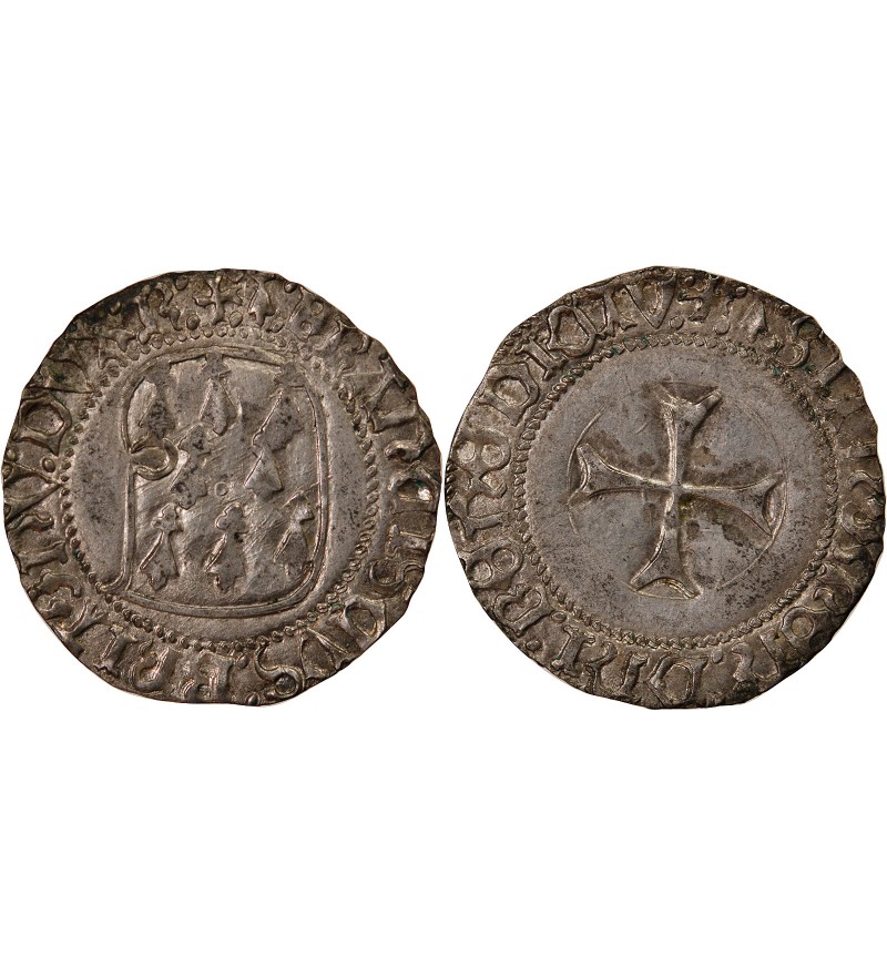 DUCHÉ DE BRETAGNE, FRANÇOIS II - BLANC A LA TARGE RENNES