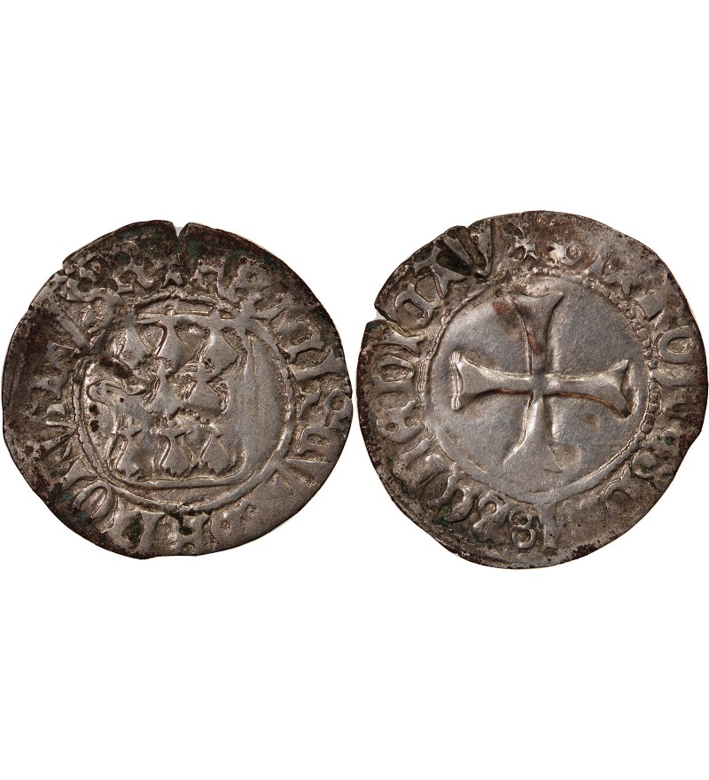 DUCHÉ DE BRETAGNE, FRANÇOIS II - BLANC A LA TARGE RENNES