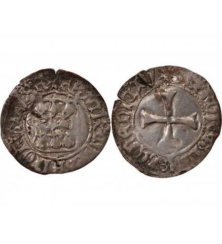 DUCHÉ DE BRETAGNE, FRANÇOIS II - BLANC A LA TARGE RENNES