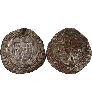 LOUIS XI - BLANC A LA COURONNE 1461 / 1483 TOULOUSE 2