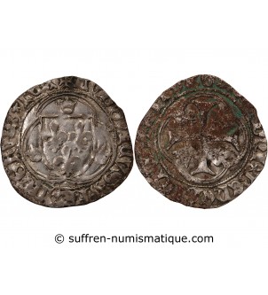 LOUIS XI - BLANC A LA COURONNE 1461 / 1483 TOULOUSE