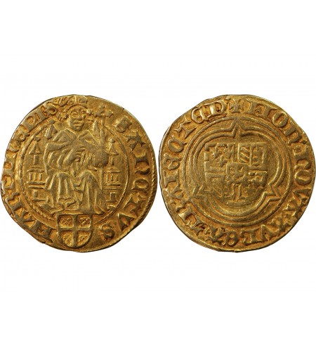 ÉVÊCHÉ D'UTRECHT, DAVID DE BOURGOGNE - FLORIN D'OR 1456 / 1496
