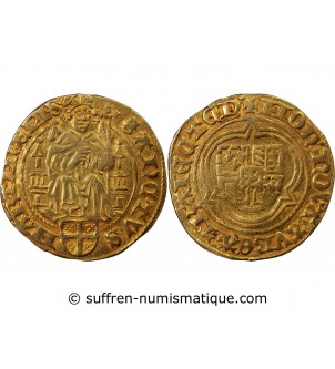 ÉVÊCHÉ D'UTRECHT, DAVID DE BOURGOGNE - FLORIN D'OR 1456 / 1496