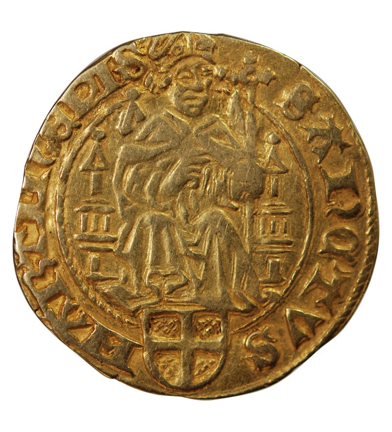 ÉVÊCHÉ D'UTRECHT, DAVID DE BOURGOGNE - FLORIN D'OR 1456 / 1496