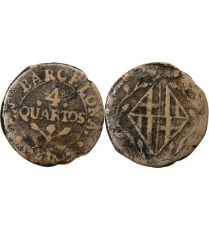 CATALOGNE - 4 QUARTOS 1808 / 1814 BARCELONE 2