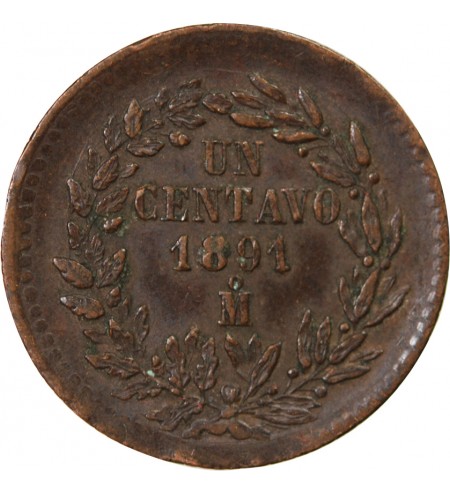 MEXIQUE - 1 CENTAVO 1891 Mo MEXICO