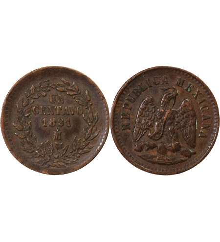 MEXIQUE - 1 CENTAVO 1891 Mo MEXICO