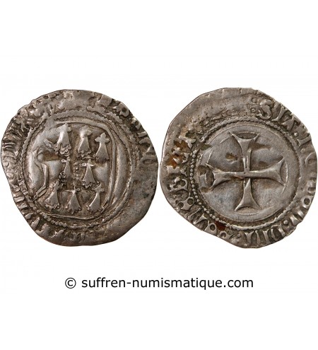 DUCHÉ DE BRETAGNE, FRANÇOIS II - BLANC A LA TARGE - ATELIER ILLISIBLE