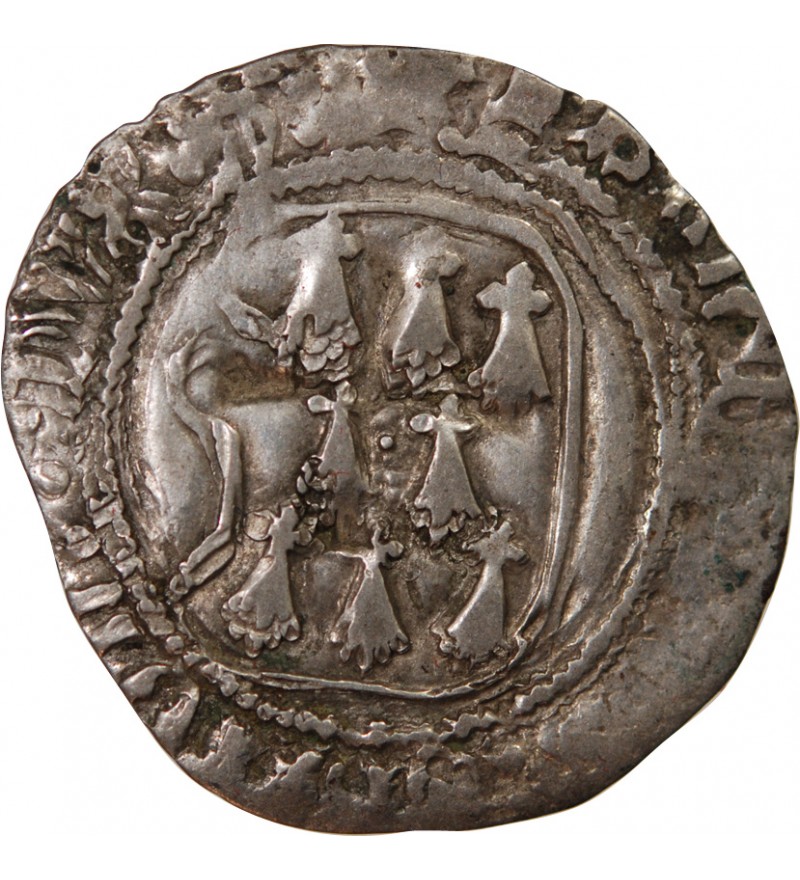 DUCHÉ DE BRETAGNE, FRANÇOIS II - BLANC A LA TARGE - ATELIER ILLISIBLE