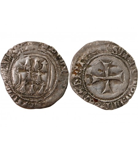 DUCHÉ DE BRETAGNE, FRANÇOIS II - BLANC A LA TARGE - ATELIER ILLISIBLE