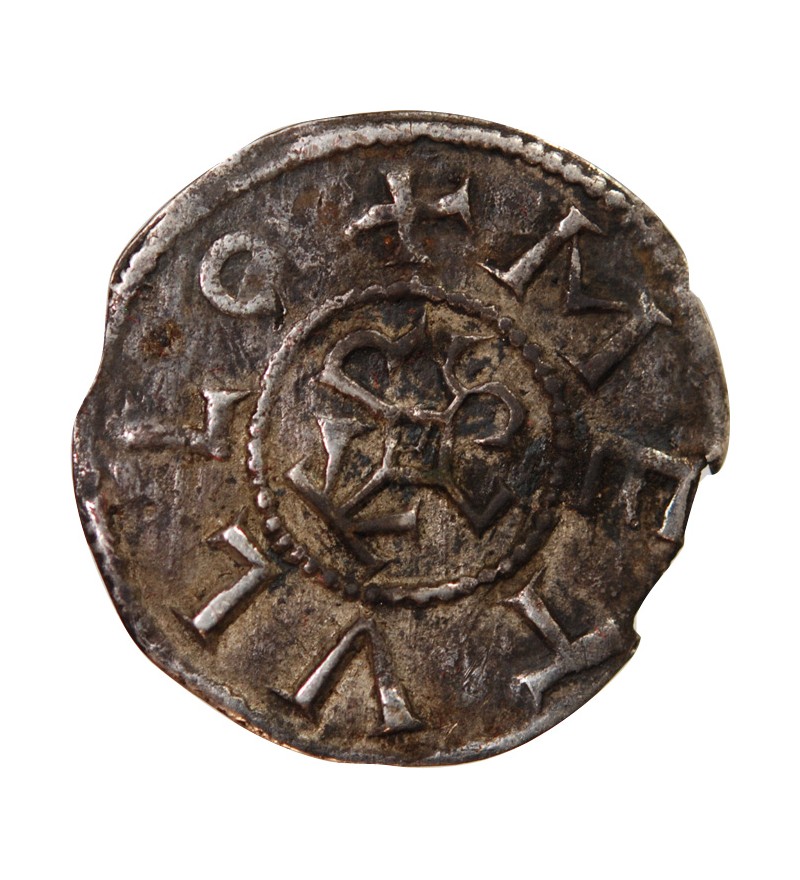 CHARLES II LE CHAUVE - DENIER ARGENT 840 / 864 MELLE