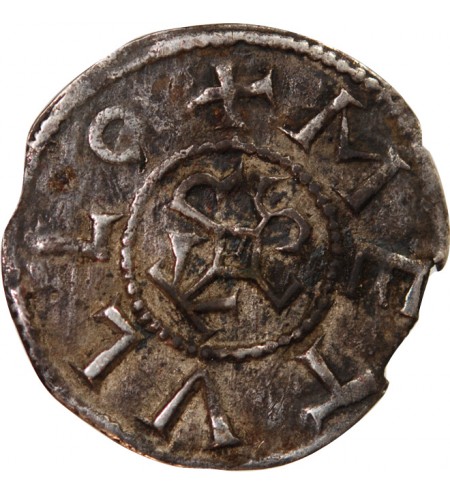 CHARLES II LE CHAUVE - DENIER ARGENT 840 / 864 MELLE