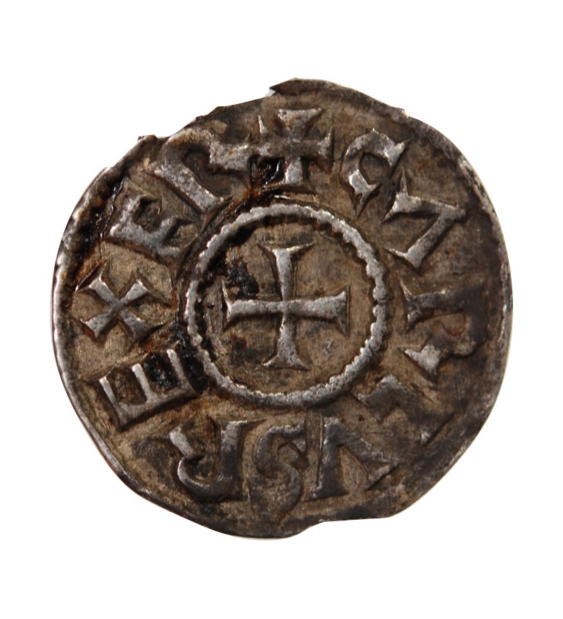 CHARLES II LE CHAUVE - DENIER ARGENT 840 / 864 MELLE