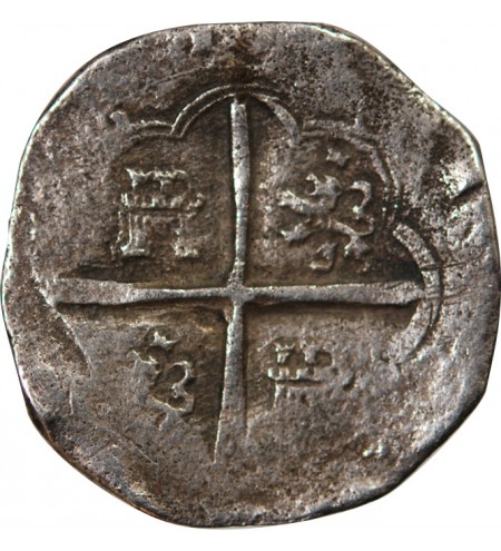 ESPAGNE, PHILIPPE IV - 2 REALES ARGENT 1621 / 1665