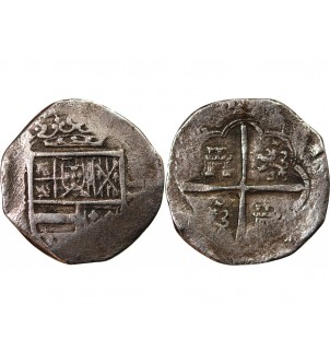 ESPAGNE, PHILIPPE IV - 2 REALES ARGENT 1621 / 1665 2