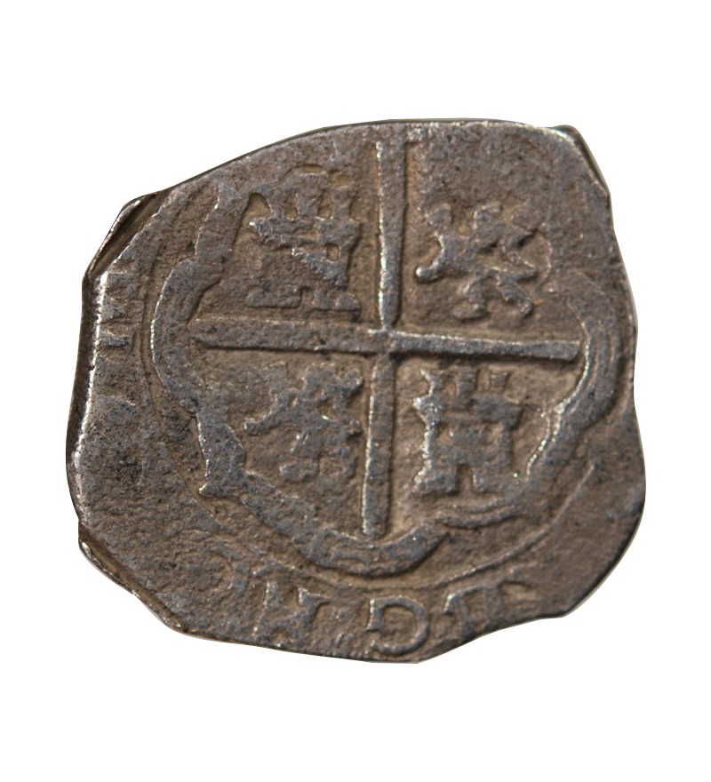 ESPAGNE, PHILIPPE II - 2 REALES ARGENT 1555 / 1598
