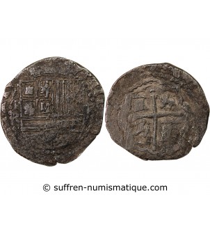 BOLIVIE, PHILIPPE II - 2 REALES ARGENT 1555 / 1598