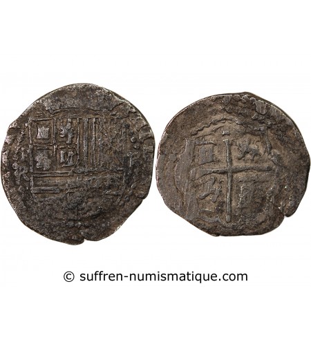 BOLIVIE, PHILIPPE II - 2 REALES ARGENT 1555 / 1598