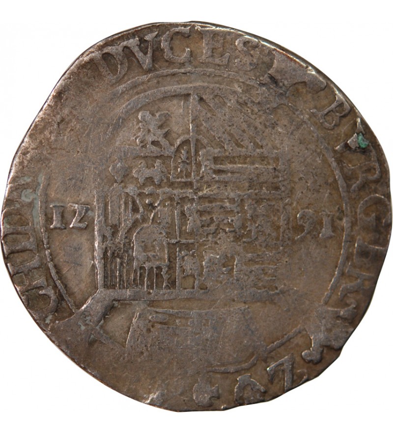 PAYS-BAS ESPAGNOLS, DUCHÉ DE BRABANT, ALBERT ET ISABELLE - ESCALIN AU PAON 1621