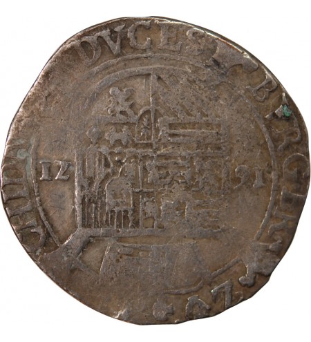 PAYS-BAS ESPAGNOLS, DUCHÉ DE BRABANT, ALBERT ET ISABELLE - ESCALIN AU PAON 1621